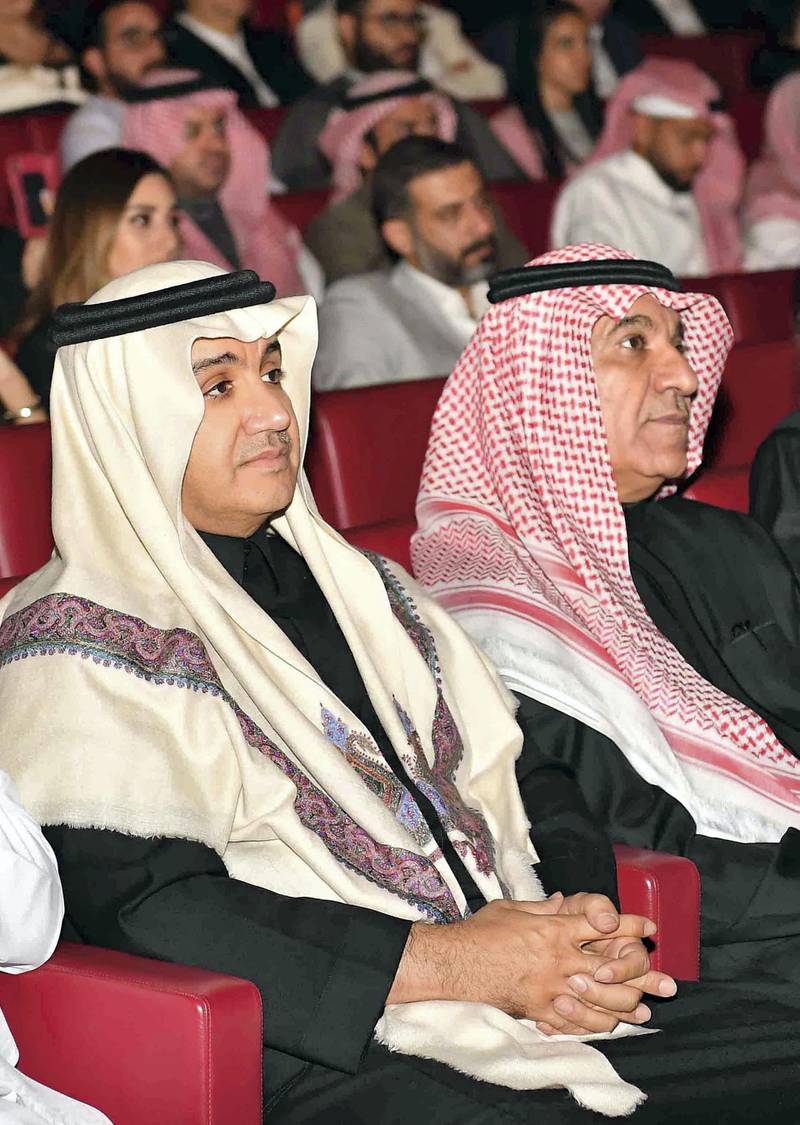 Shahid re-launch event, Turki Shabana & Waleed Al Ibrahim. Credit: Shahid Press office 