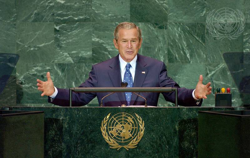 Mr Bush at UNGA in 2005. Photo: UN