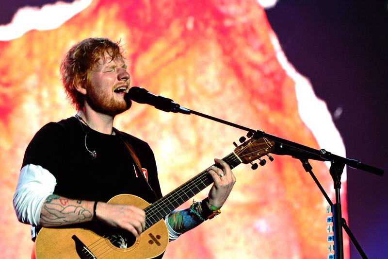 BUDAPEST, HUNGARY - AUGUST 07:  Ed Sheeran performs on stage at Sziget Festival on  (Photo by Didier Messens/Redferns)