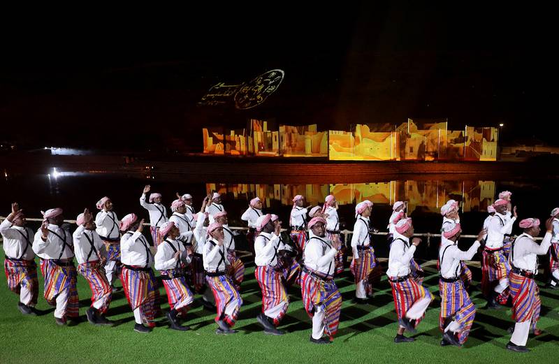 Live music and dancers entertained crowds in Riyadh, Jeddah and Dammam.