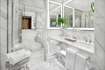 One of the opulent bathrooms