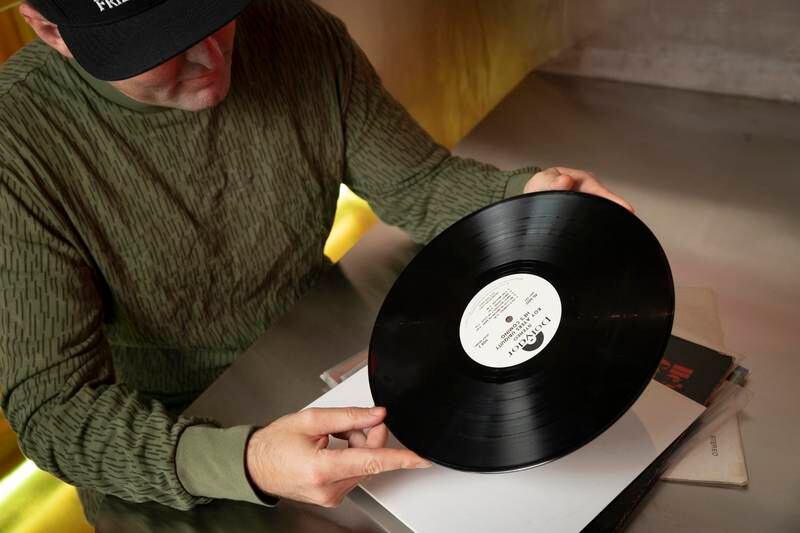 Brigante says he began collecting vinyl records 15 years ago.