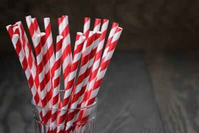Straws made from plant-based materials such as paper and bamboo are often advertised as being more sustainable, but researchers are questioning the claims. Getty Images