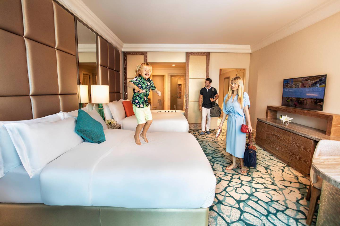 International travellers staying at Atlantis, The Palm for more than five nights can get a free Covid-19 test but UAE residents staying the same length of time will have to pay for testing. Courtesy Atlantis, The Palm, Dubai