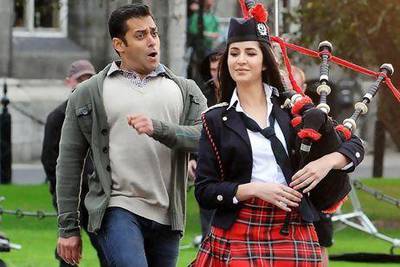 Salman Khan and Katrina Kaif in a scene set in Dublin from Ek Tha Tiger. Courtesy Yash Raj Films