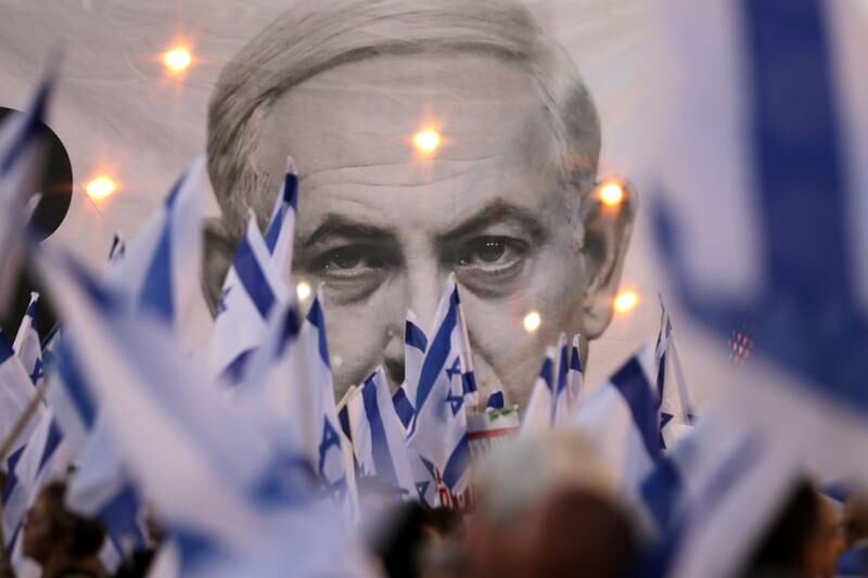 Mass protests continue across Israel against the government's justice system reform plan. EPA 