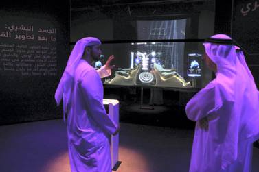 Guests at the World Government Summit saw glimpses of the future in Dubai. Victor Besa / The National