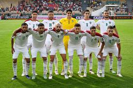 Morocco players prior to their Africa Cup of Nations 2021 quarter-final against Egypt. AFP