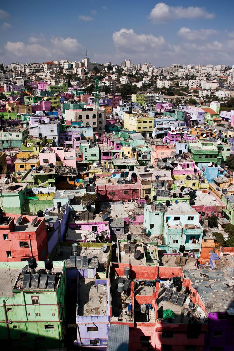 Yazan Khalili’s ‘Colour Correction’ resembles favelas in Rio. Courtesy of the Artist