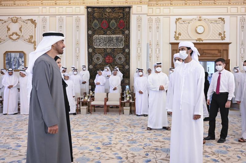 Sheikh Mohamed reminded them that they are the 'real investment' in the UAE's future. Photo: Presidential Court

