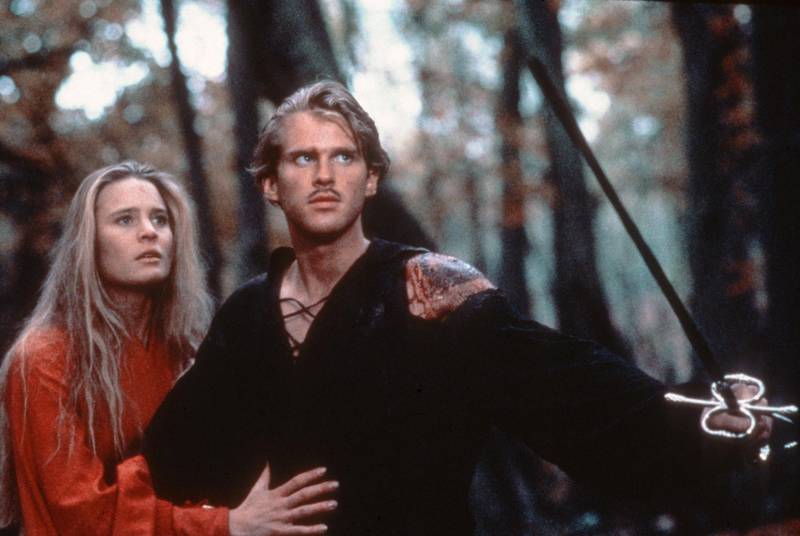 No Merchandising. Editorial Use Only. No Book Cover Usage.Mandatory Credit: Photo by 20th Century Fox/Kobal/REX/Shutterstock (5883489l)Robin Wright, Cary ElwesThe Princess Bride - 1987Director: Rob Reiner20th Century FoxUSAScene StillAction/ComedyPrincess Bride