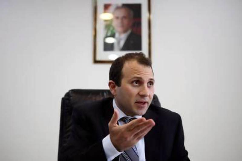 Gebran Bassil, Lebanon's energy minister, has been dogged by accusations of cronyism. Cynthia Karam / Reuters