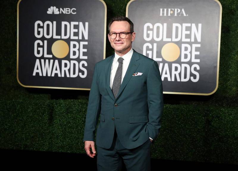 Christian Slater attends the 78th annual Golden Globe Awards in New York, US, on February 28, 2021. Reuters
