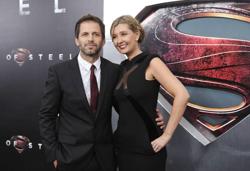 Director Zack Snyder and his wife, producer Deborah Snyder, attend the "Man Of Steel" world premiere at Alice Tully Hall on Monday, June 10, 2013 in New York. (Photo by Evan Agostini/Invision/AP) *** Local Caption ***  World Premiere Man Of Steel.JPEG-04f6d.jpg