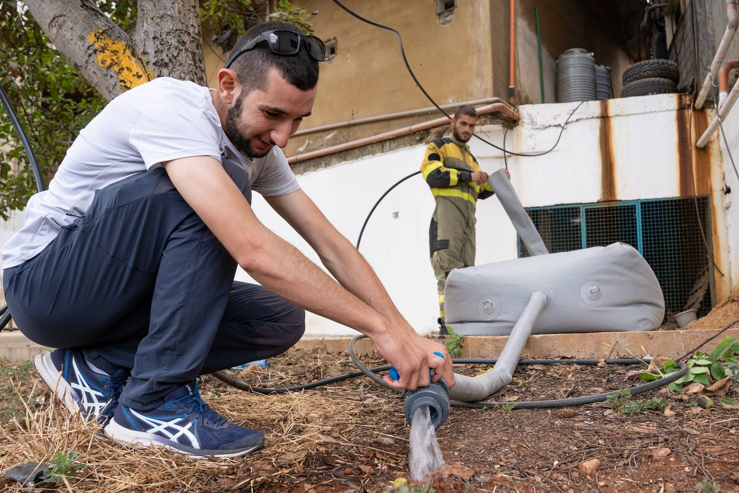 Volunteers in northern Lebanon prepare to fight wildfires