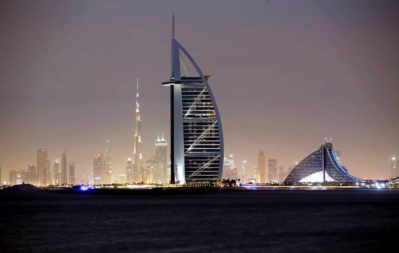 The Dubai skyline. The UAE Central Bank has increased its policy rate in line with the US Federal Reserve. EPA