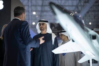 Dubai Airshow features more than 1,400 exhibitors. Hamad Al Kaabi / UAE Presidential Court