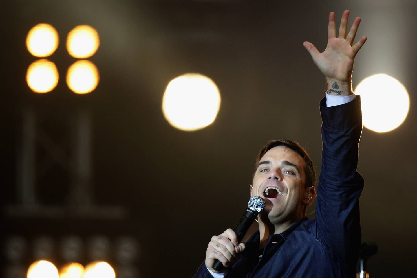 British singer Robbie Williams will perform at Atlantis, The Palm in Dubai on New Year's Eve. Getty Images