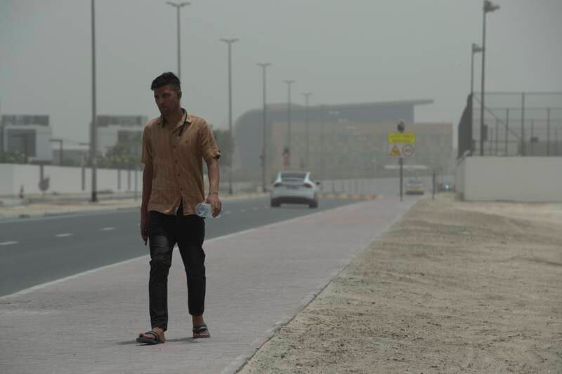 Dust storm in Dubai. Antonie Robertson / The National
