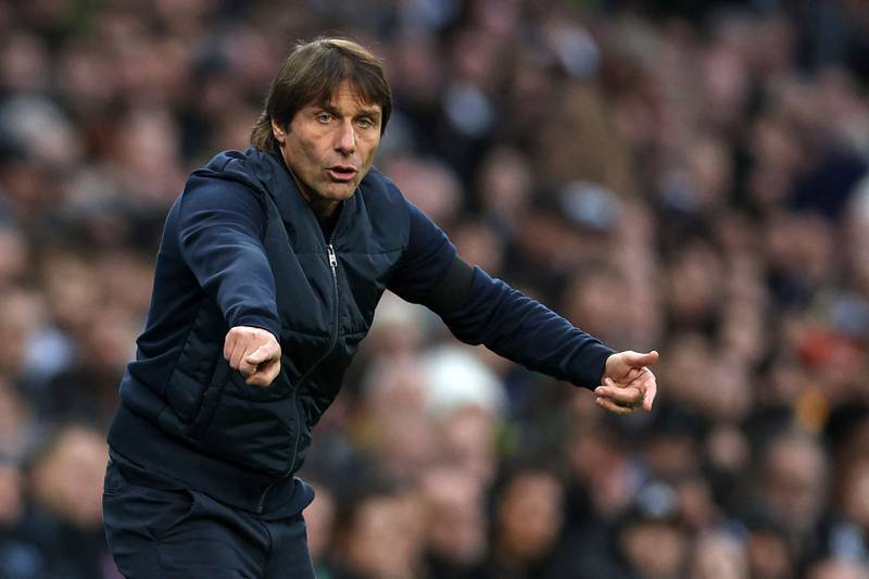Antonio Conte's contract at Tottenham Hotspur expires at the end of the current campaign. AFP