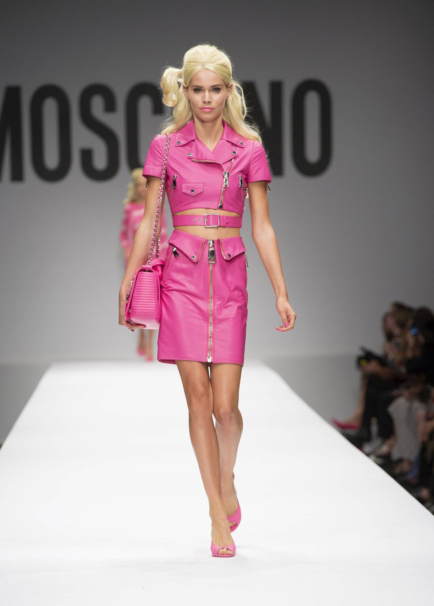 The spring/summer 2015 Moschino collection was inspired by Barbie, and created as her dream wardrobe. Photo: Moschino