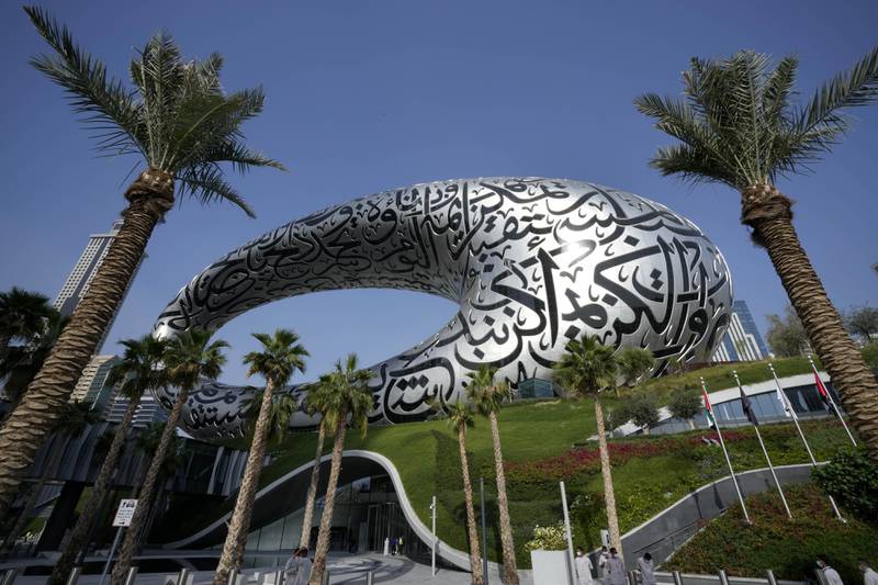The Museum of the Future is a landmark in Dubai's financial district. AP