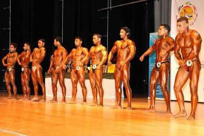 December 2011-Awafi festival Bodybuilding beauty contest. Courtesy, Awafi Festival 
