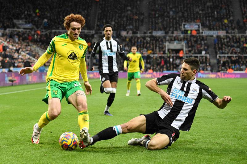 SUBS: Federico Fernandez – (On for Fraser 13’) 8: Argentine defender called on early doors after Clark’s moment of madness. Not afraid to carry ball out of defence and run at Norwich and threw himself into tackles. His header was blocked by Gilmour’s arm for the penalty. AFP