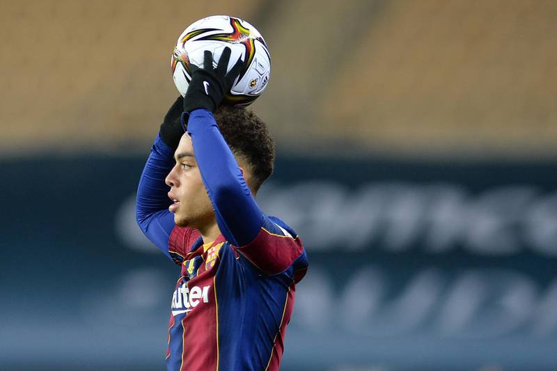 Barcelona defender Sergino Dest. AFP