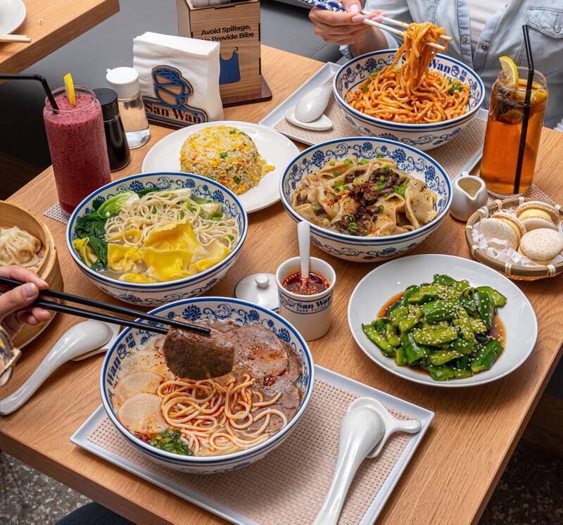 Hand-pulled noodle dishes are the main event at San Wan restaurant