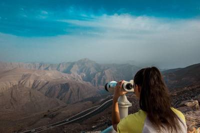 Jebel Jais in Ras Al Khaimah, the UAE's highest peak. RAK Tourism Authority