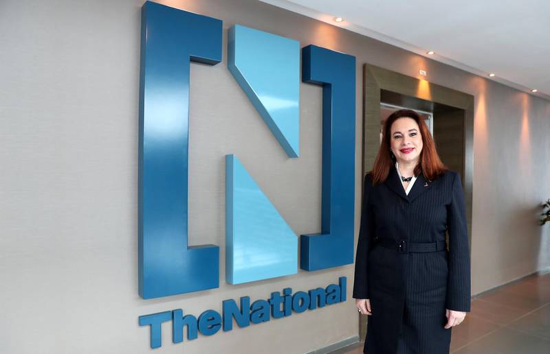ABU DHABI , UNITED ARAB EMIRATES , February 11 – 2019 :- María Fernanda Espinosa , President of UN General Assembly during her visit at The National office in Twofour54 building 6 in Abu Dhabi.  ( Pawan Singh / The National ) For News/Instagram