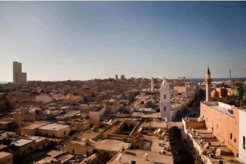 A view of Tripoli's Old City taken from the minaret of the 27-domed Ahmed Pasha Karamanli mosque. Nicole Tung for The National