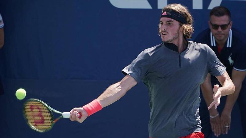 Stefanos Tsitsipas of Greece had arrived in New York for the US Open in red-hot form. EPA