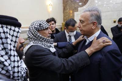 Iraqi Prime Minister Mustafa Al Kadhimi offers his condolences to the family of Ahmed Faisal Khasaf.