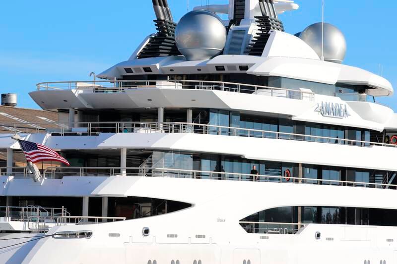 The Russian-owned superyacht seized by the US arrived in Honolulu Harbour flying an American flag after the US won a legal battle in Fiji to take the $325 million craft.  AP
