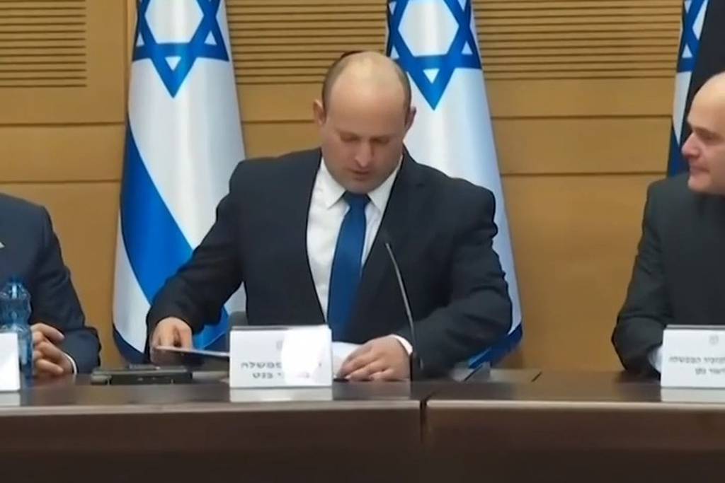 Naftali Bennett holds first cabinet meeting as Israeli prime minister 