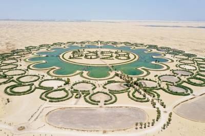 Lake of Expo 2020. Located near Al Maktoum International Airport. Expo is set to boost both business and tourism in Dubai. DTCM.