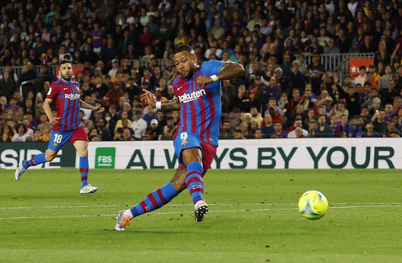 =9) Memphis Depay (Barcelona) 12 goals in 28 games. Reuters