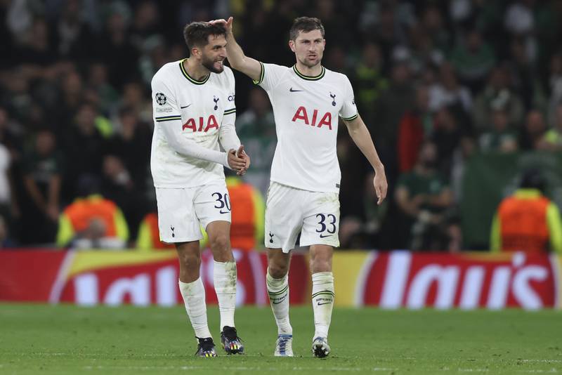 Ben Davies – 5. The Welshman continues to be rotated in the starting eleven with Lenglet and he struggled to deal with Sporting’s attacking threats. AP Photo
