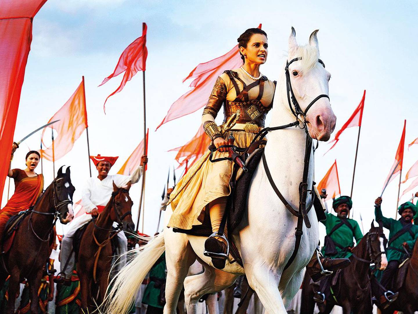Kangana Ranaut in 'Manikarnika: The Queen of Jhansi'. Courtesy Zee Studios