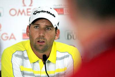 Sergio Garcia has gone on record saying he and Tiger Woods do not like each other. Satish Kumar / The National