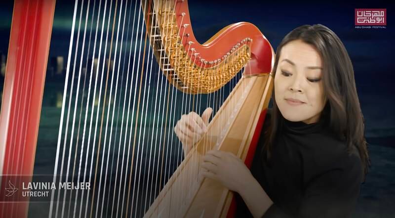 South Korean-born Dutch harpist Lavinia Meijer also took part in the symphony
