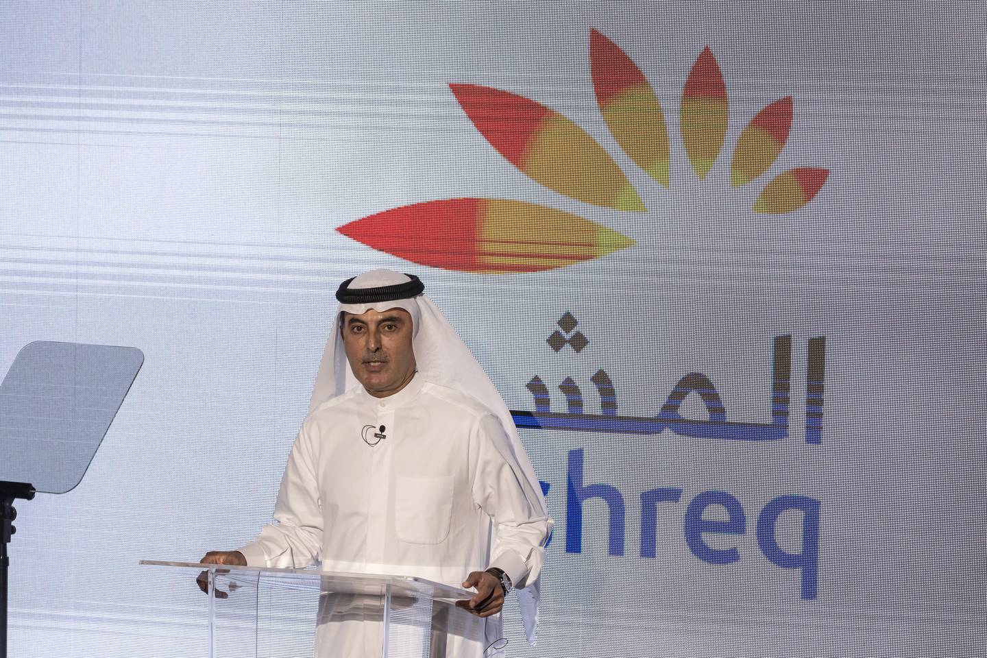 AbdulAziz Al Ghurair, chairman of Mashreq, attributed the bank's strong 2022 performance to its new 'Rise every day' brand identity. Antonie Robertson / The National
