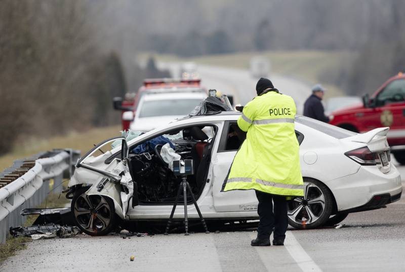 Roadway deaths rose 7 per cent during the first three months of the year. AP