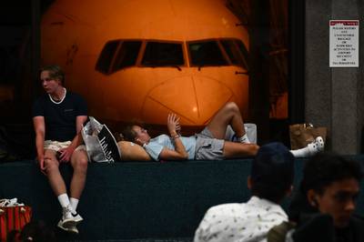 Flights off the island were delayed and cancelled leaving thousands of passengers were stranded at Kahului Airport. AFP