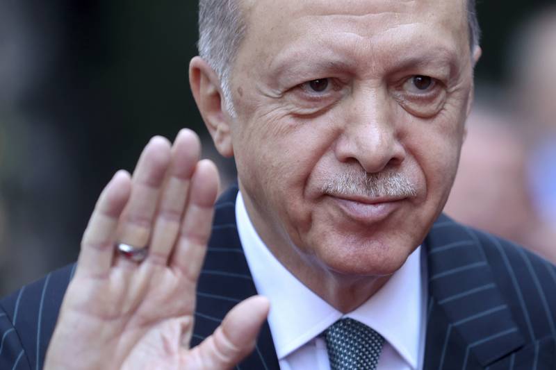 Turkish President Recep Tayyip Erdogan. AP