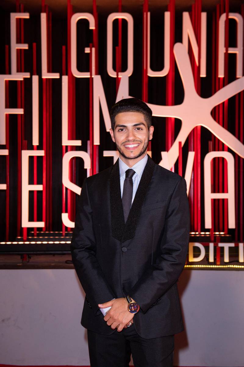 Egyptian Canadian actor Mena Massoud is pictured on the red carpet during the opening ceremony of the 3rd edition of El Gouna Film Festival, in the Egyptian Red Sea resort of el-Gouna, on September 19, 2019. (Photo by Ammar Abd Rabbo / El Gouna Film Festival / AFP) / RESTRICTED TO EDITORIAL USE