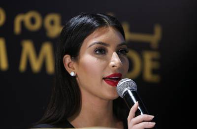 Kim Kardashian West will lead a make up masterclass with celebrity make-up artist Mario Dedivanovic. Pawan Singh / The National
