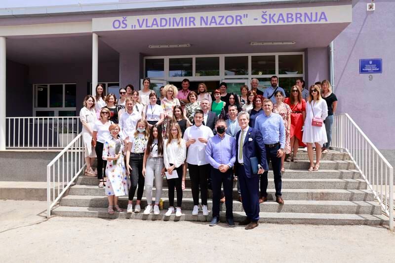 Pupils from Vladimir Nazor School in Croatia are learning in a school which has been rebuilt using money from the Zayed Sustainability Prize and the EU. Photo: Zayed Sustainability Prize